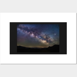 The Milky Way Over Northern California Posters and Art